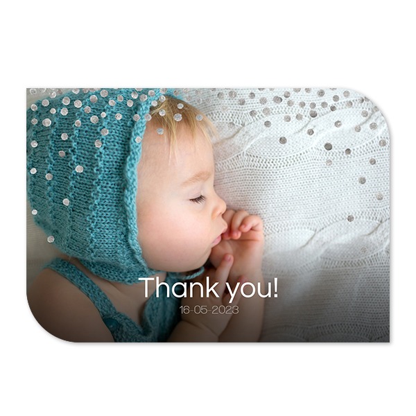 Single Card Half Rounded Horizontal 14,3 x 10 cm