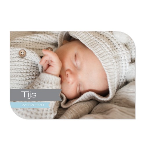 Enkle Fotokort halvrundet liggende 14,3 x 10 cm