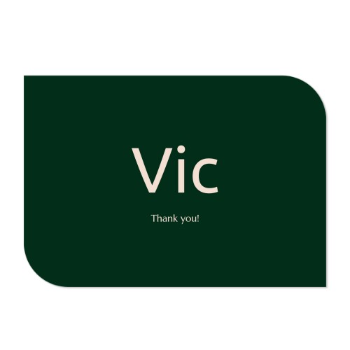 Single Card Half Rounded Horizontal 14,3 x 10 cm