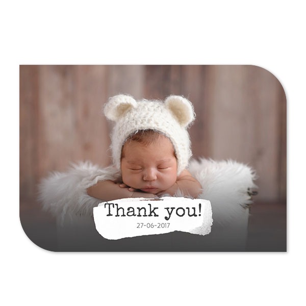 Single Card Half Rounded Horizontal 14,3 x 10 cm