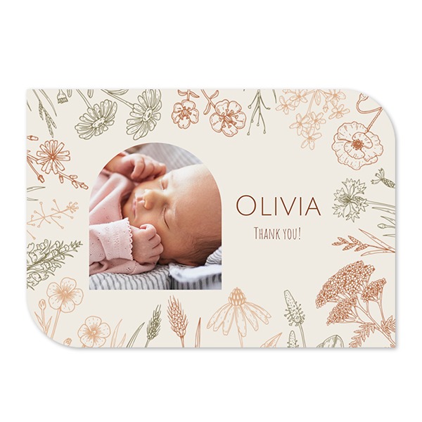 Single Card Half Rounded Horizontal 14,3 x 10 cm