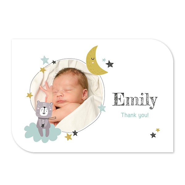 Single Card Half Rounded Horizontal 14,3 x 10 cm