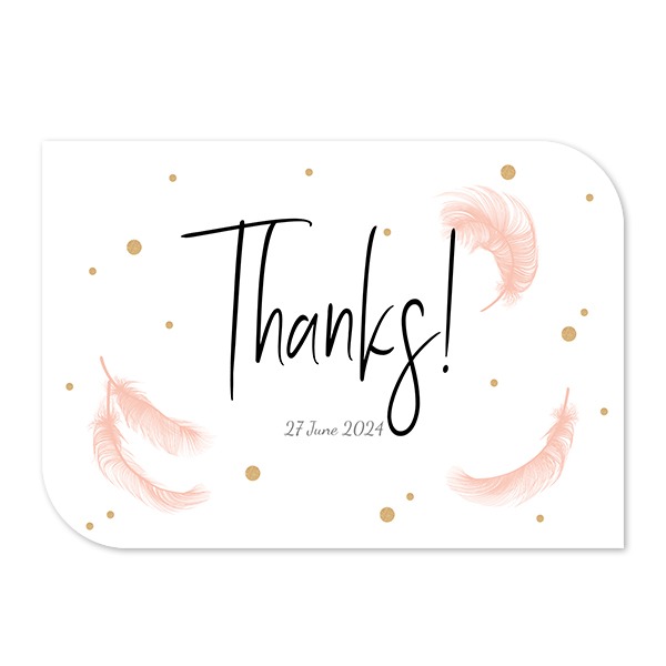 Feather Sparkles  - Text Only