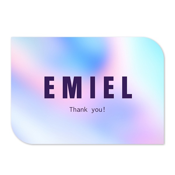 Single Card Half Rounded Horizontal 14,3 x 10 cm Single Card Half Rounded Horizontal 14,3 x 10 cm