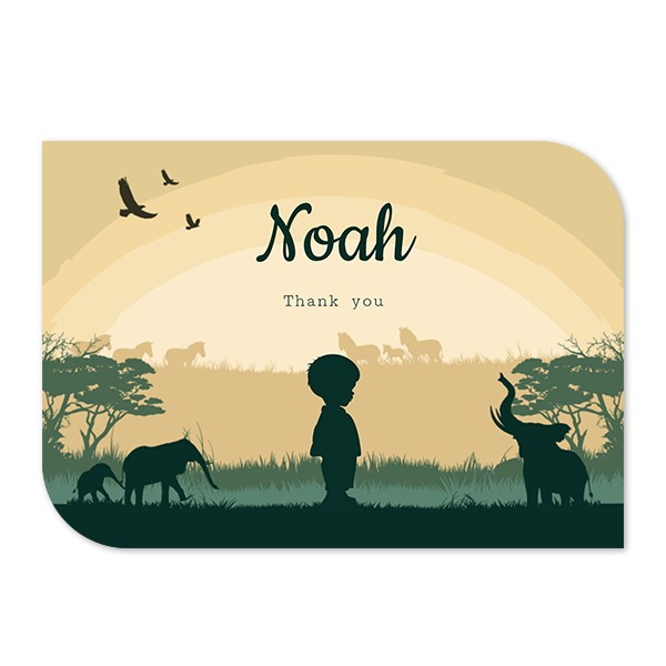 Single Card Half Rounded Horizontal 14,3 x 10 cm