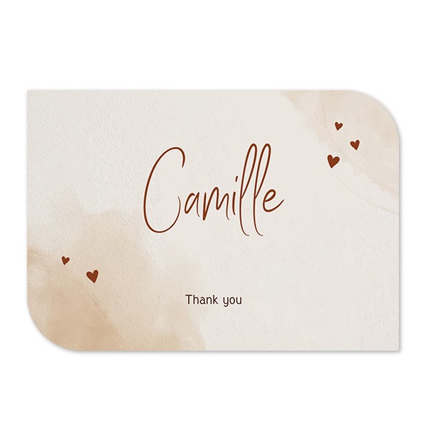 Single Card Half Rounded Horizontal 14,3 x 10 cm
