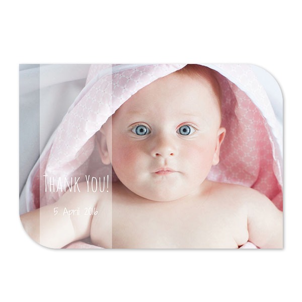 Fotokaart vleugel liggend 14,3 x 10 cm