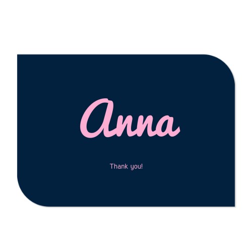 Single Card Half Rounded Horizontal 14,3 x 10 cm