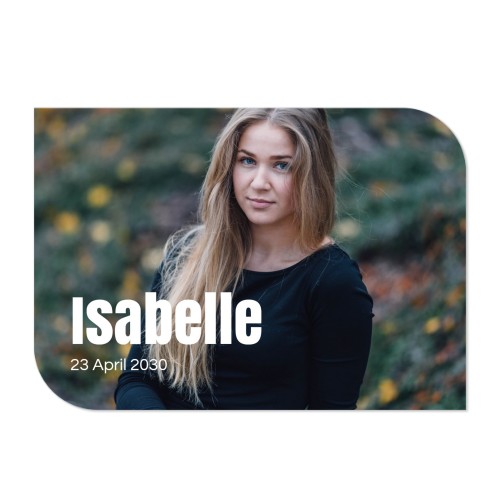 Single Card Half Rounded Horizontal 14,3 x 10 cm