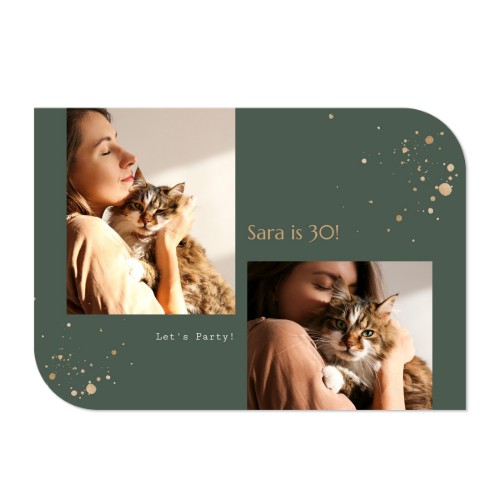 Single Card Half Rounded Horizontal 14,3 x 10 cm