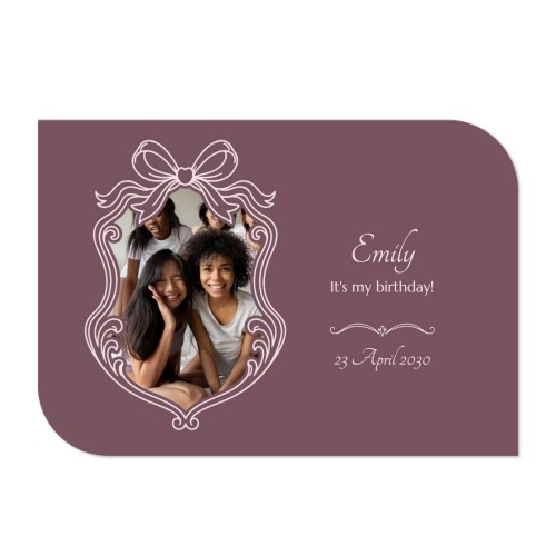 Single Card Half Rounded Horizontal 14,3 x 10 cm