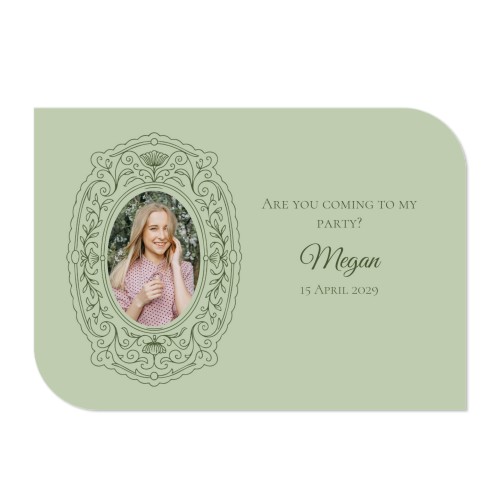 Grusskarte - Halbrunde Ecken Querformat 14,3 x 10 cm