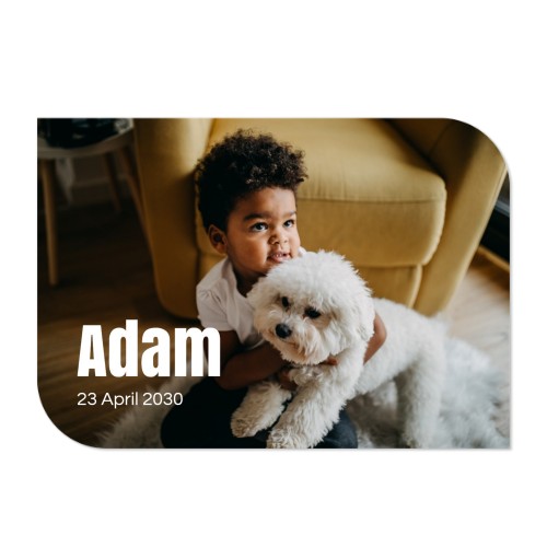 Single Card Half Rounded Horizontal 14,3 x 10 cm