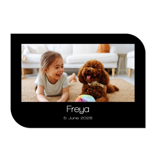 Single Card Half Rounded Horizontal 14,3 x 10 cm