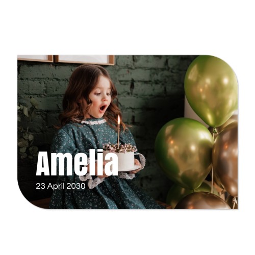 Single Card Half Rounded Horizontal 14,3 x 10 cm Single Card Half Rounded Horizontal 14,3 x 10 cm