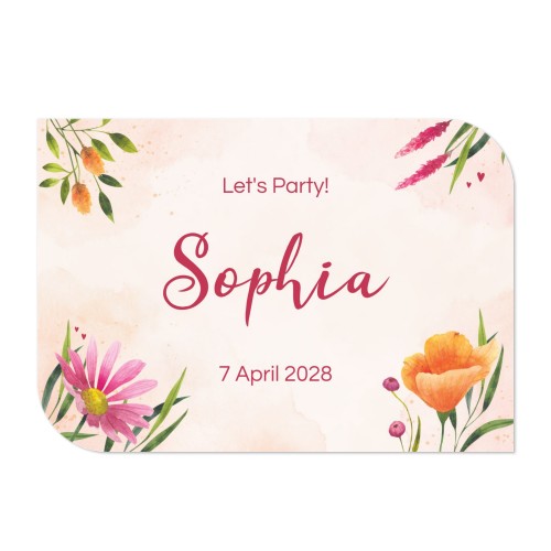 Enkle Fotokort halvrundet liggende 14,3 x 10 cm