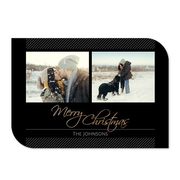 Enkle Fotokort halvrundet liggende 14,3 x 10 cm