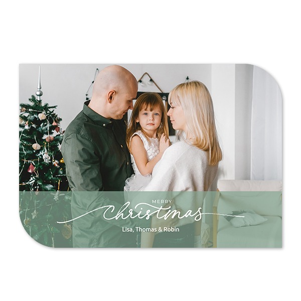 Single Card Half Rounded Horizontal 14,3 x 10 cm