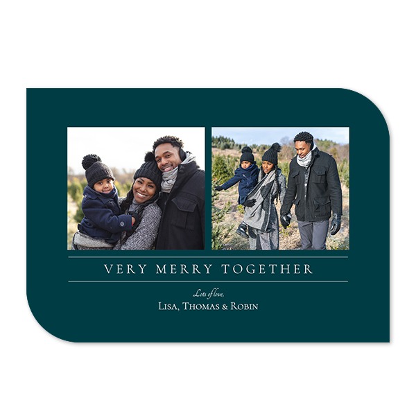 Faire-part 1 volet Bords ronds diagonale paysage 14,3 x 10 cm Faire-part 1 volet Bords ronds diagonale paysage 14,3 x 10 cm