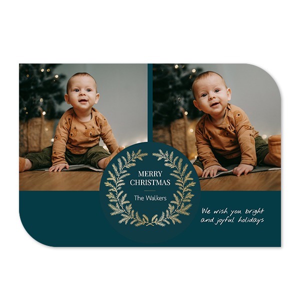 Single Card Half Rounded Horizontal 14,3 x 10 cm