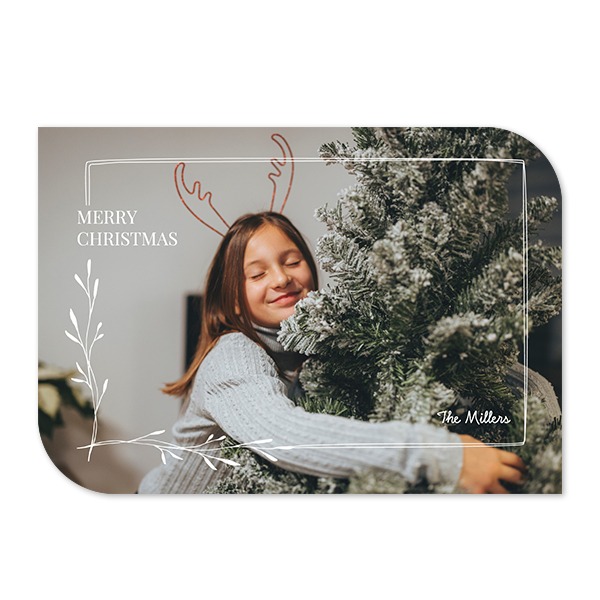 Single Card Half Rounded Horizontal 14,3 x 10 cm