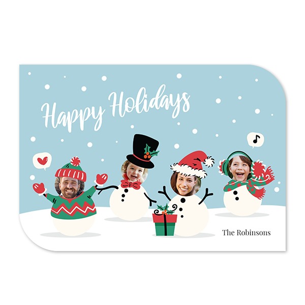 Single Card Half Rounded Horizontal 14,3 x 10 cm