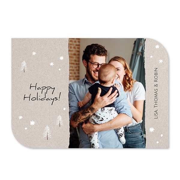 Single Card Half Rounded Horizontal 14,3 x 10 cm