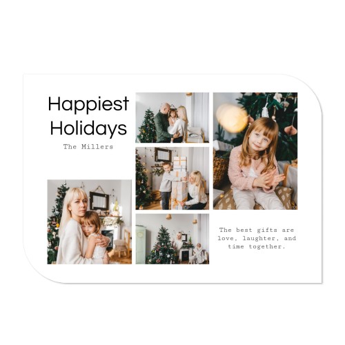 Enkle Fotokort halvrundet liggende 14,3 x 10 cm