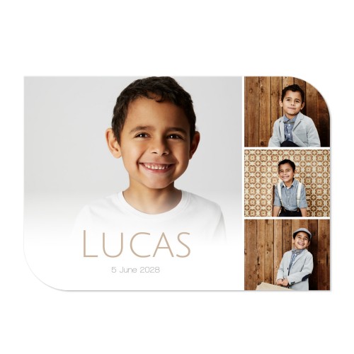 Single Card Half Rounded Horizontal 14,3 x 10 cm