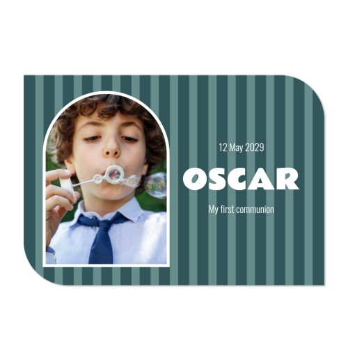 Single Card Half Rounded Horizontal 14,3 x 10 cm