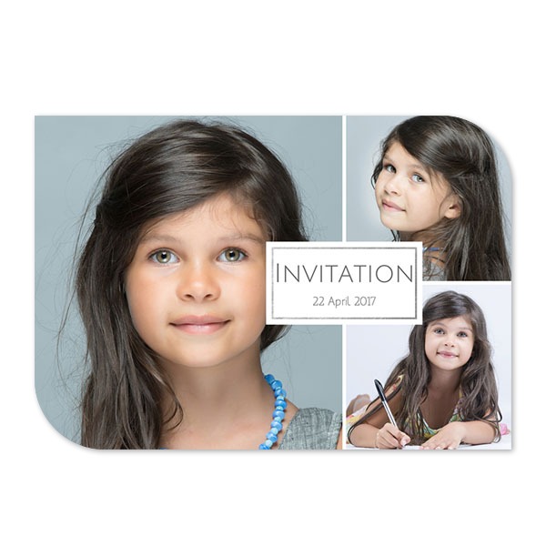 Enkle Fotokort halvrundet liggende 14,3 x 10 cm