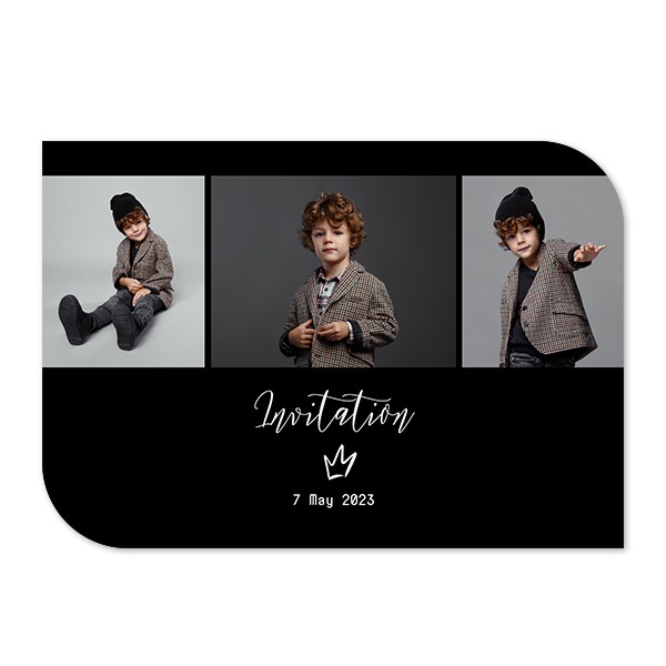 Single Card Half Rounded Horizontal 14,3 x 10 cm