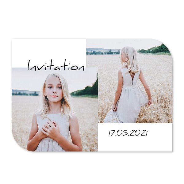 Single Card Half Rounded Horizontal 14,3 x 10 cm Single Card Half Rounded Horizontal 14,3 x 10 cm