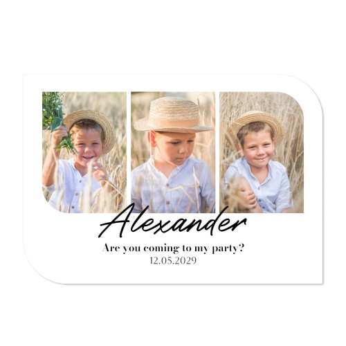 Single Card Half Rounded Horizontal 14,3 x 10 cm