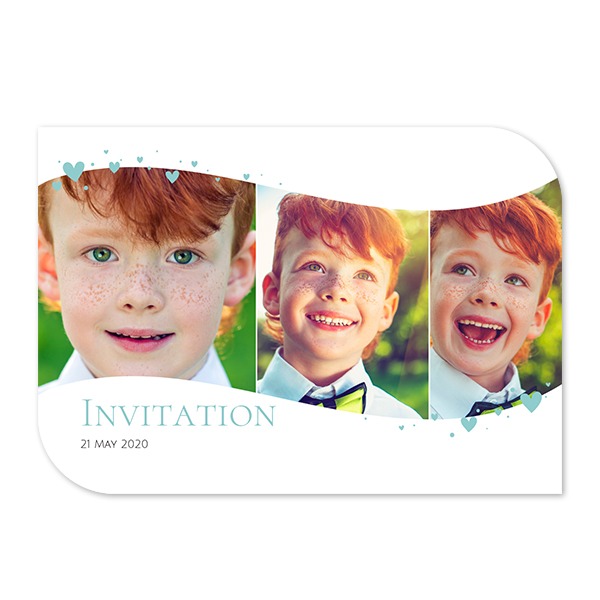 Single Card Half Rounded Horizontal 14,3 x 10 cm