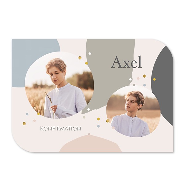 Enkla Fotokort vinge liggande 14,3 x 10 cm