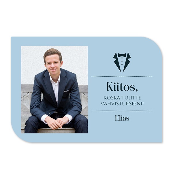 Klassinen kuvakortti siiven muotoinen vaaka 14,3 x 10 cm