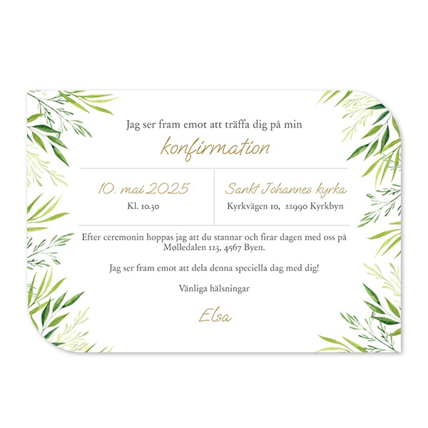 Enkla Fotokort vinge liggande 14,3 x 10 cm