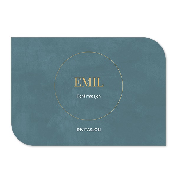 Enkle Fotokort halvrundet liggende 14,3 x 10 cm