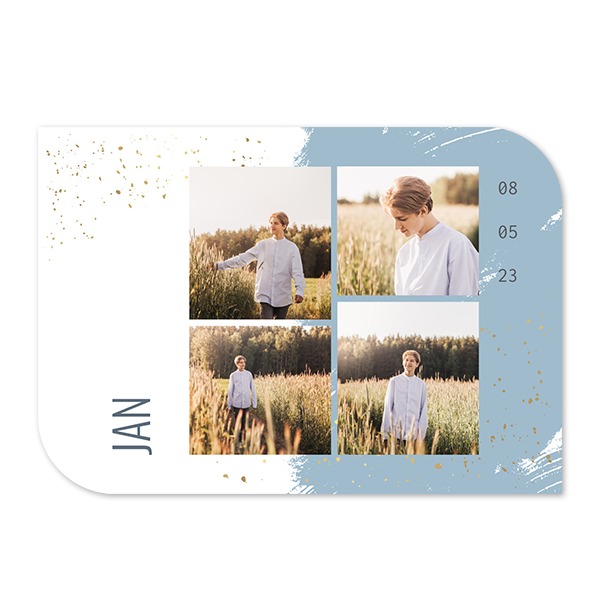 Enkle fotokort halvrundet landskap 14,3 x 10 cm