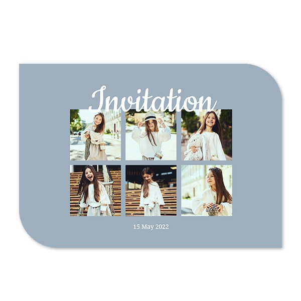 Enkle fotokort halvrundet landskap 14,3 x 10 cm