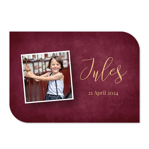 Single Card Half Rounded Horizontal 14,3 x 10 cm