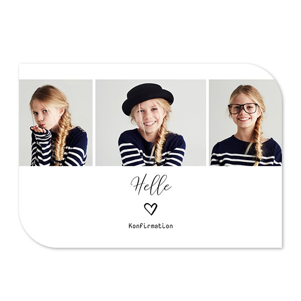 Enkle fotokort halvrundet landskap 14,3 x 10 cm