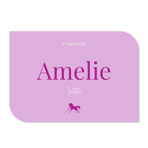 Single Card Half Rounded Horizontal 14,3 x 10 cm
