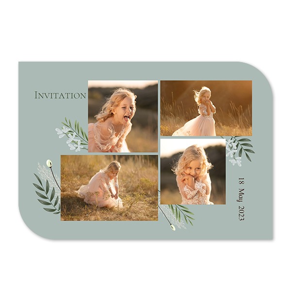 Single Card Half Rounded Horizontal 14,3 x 10 cm