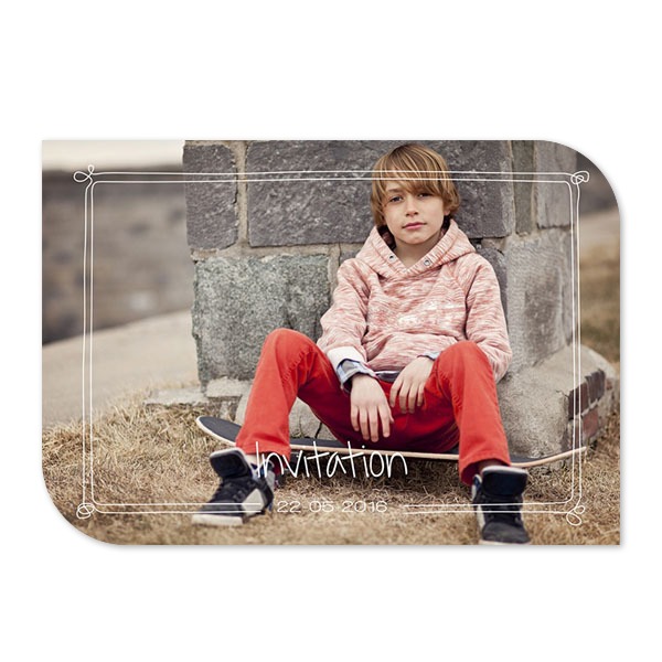Single Card Half Rounded Horizontal 14,3 x 10 cm