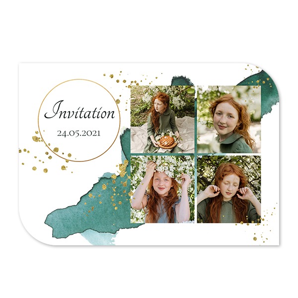 Single Card Half Rounded Horizontal 14,3 x 10 cm Single Card Half Rounded Horizontal 14,3 x 10 cm