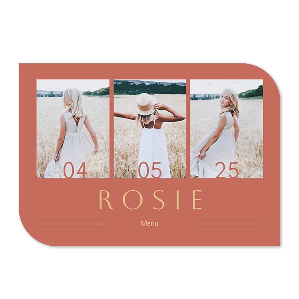 Single Card Half Rounded Horizontal 14,3 x 10 cm