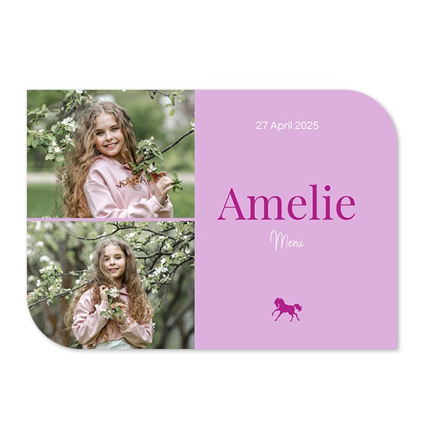 Single Card Half Rounded Horizontal 14,3 x 10 cm