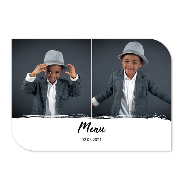 Single Card Half Rounded Horizontal 14,3 x 10 cm